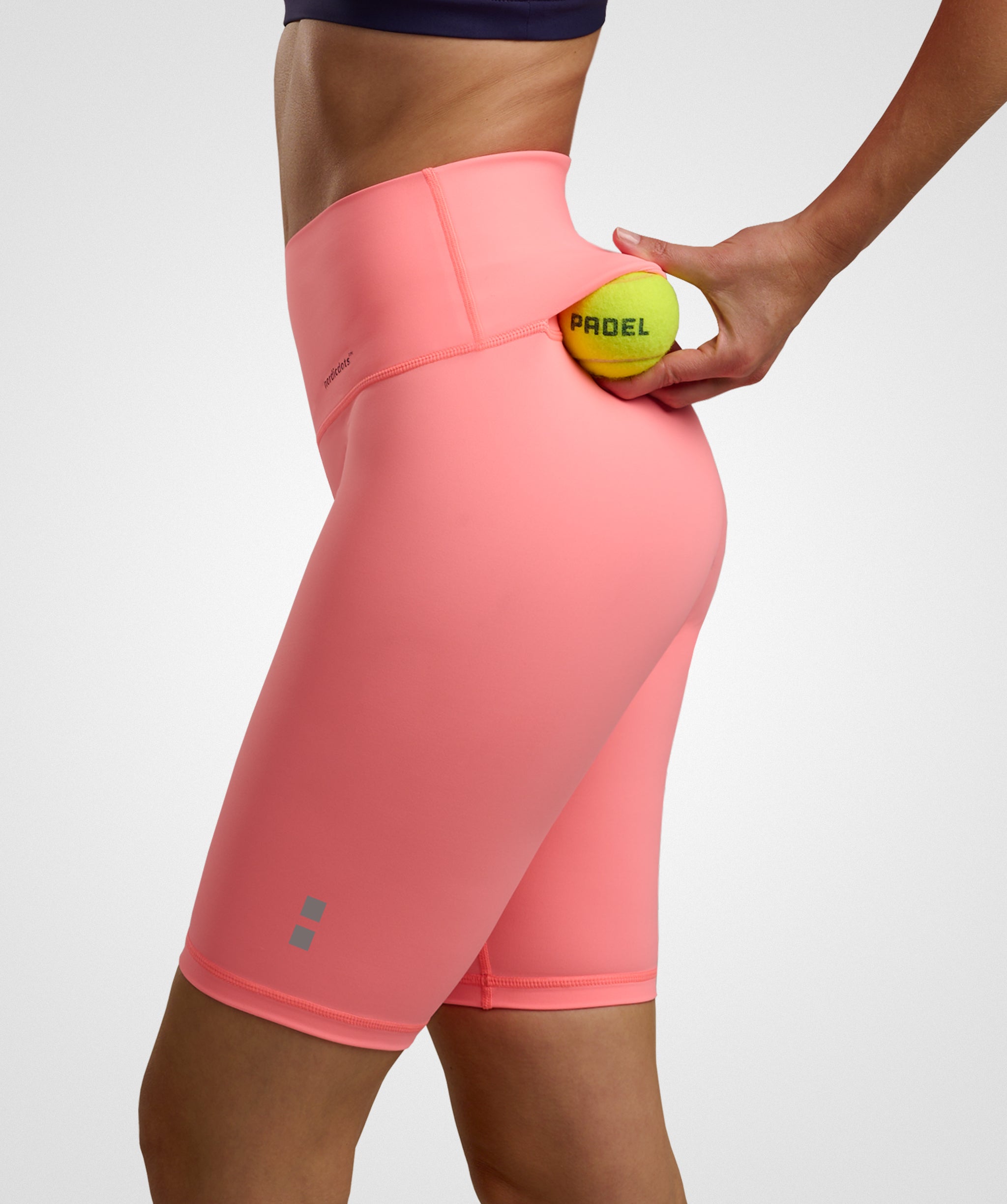 nordicdots tennis padel bikers melon orange leggings nordicdots.com